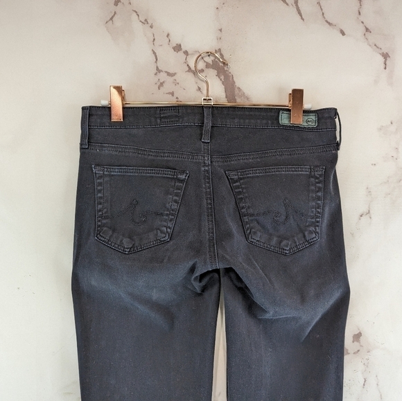 AG Adriano Goldschmied Pant Women 25 Black Stilt Cigarette Skinny Y2K Low Rise - Picture 7 of 11